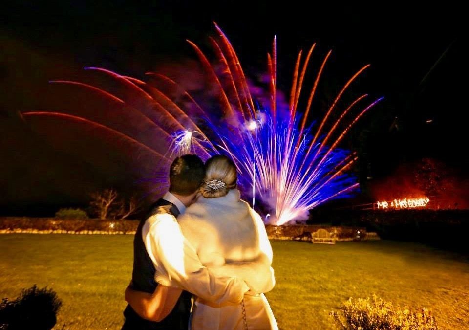 Wedding fireworks makes your reception even more memorable.